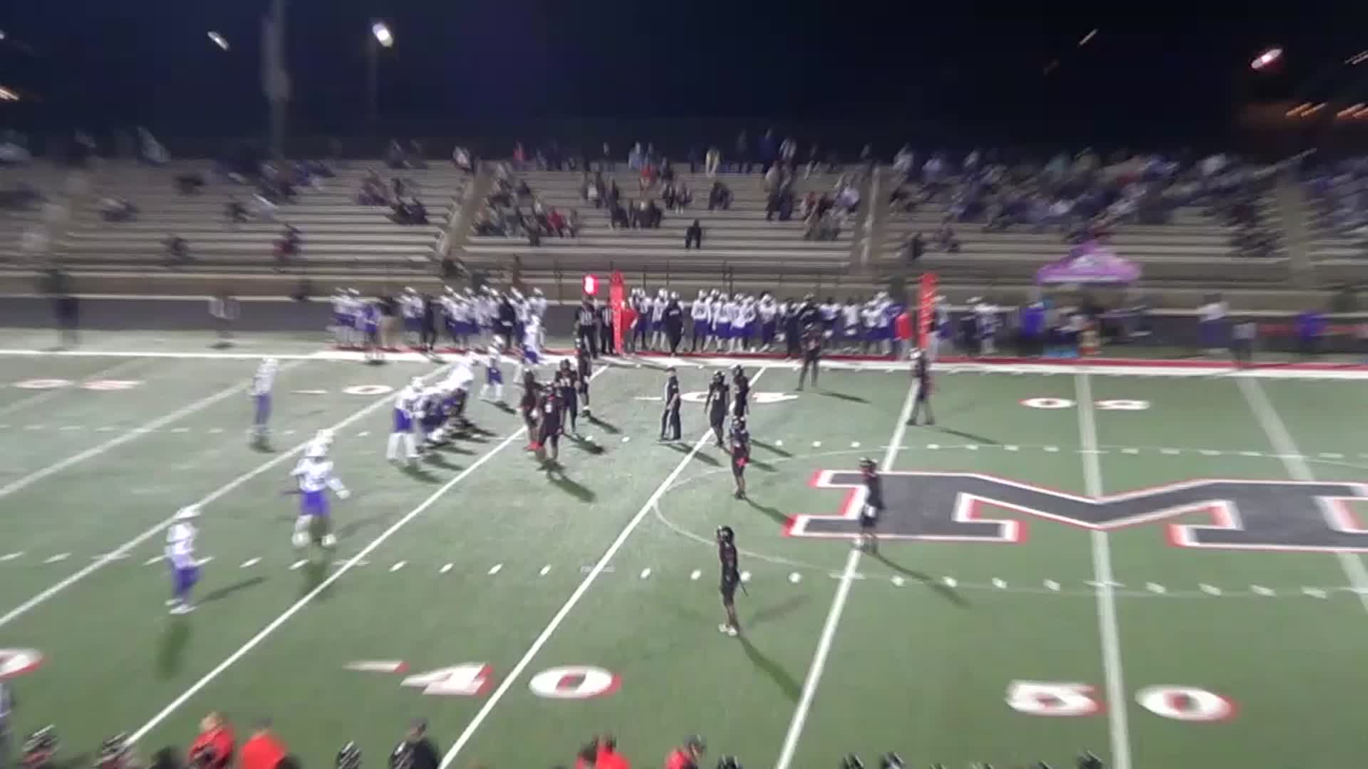 2 Pick's, 1 Forced Fumble and tackles vs A.H. Parker (Second Round Playoffs 2025)