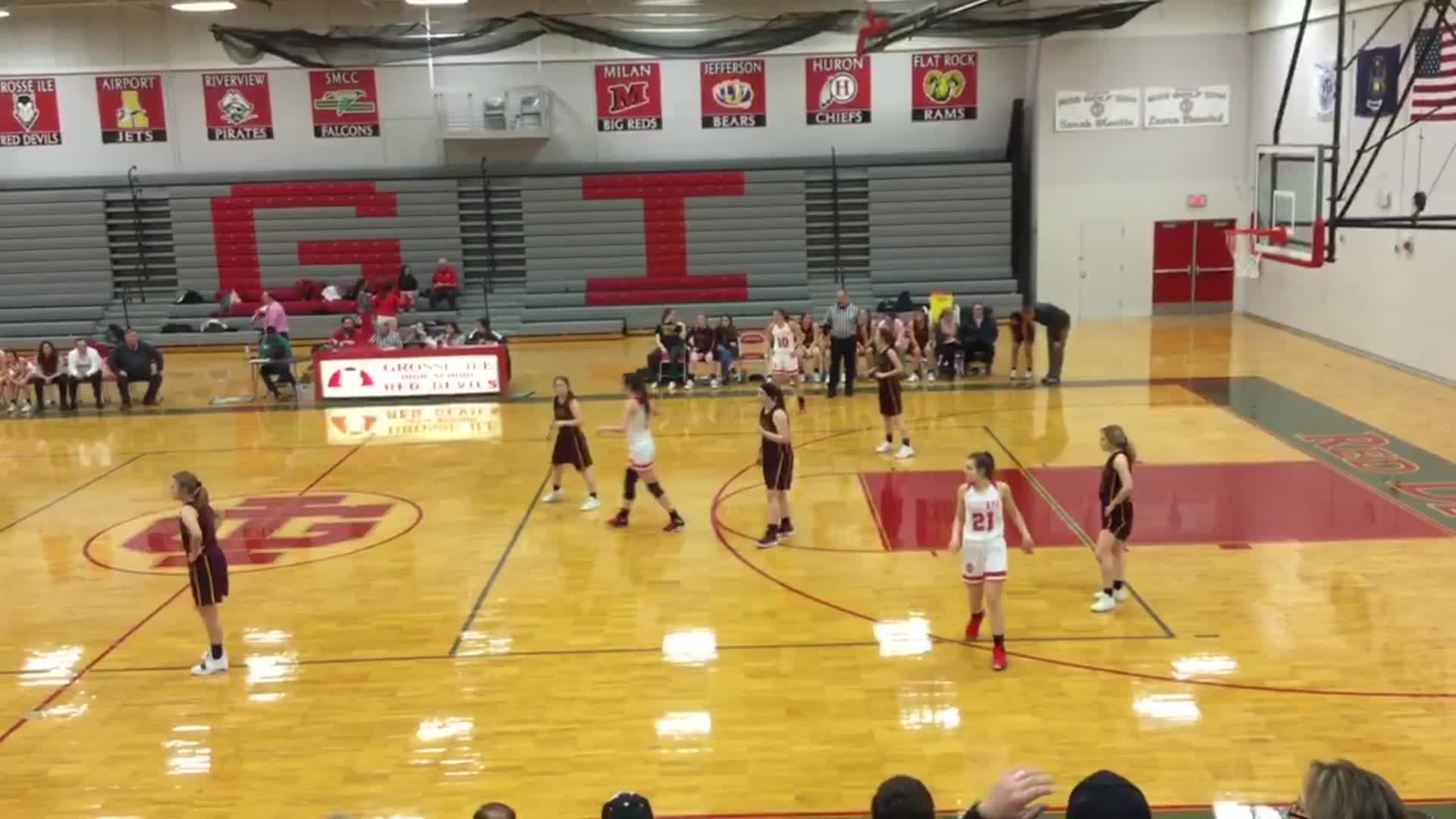 Riverview Hs Girls Basketball Video Highlight Of Grosse Ile High