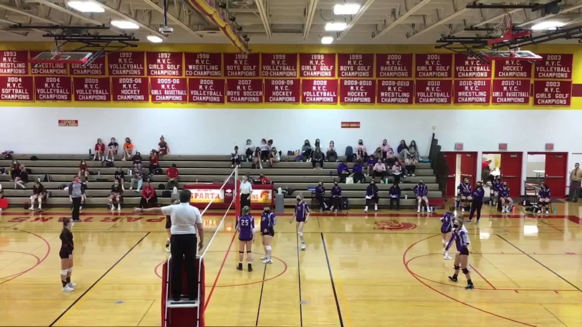 Eau Claire Memorial HS Volleyball Video "Highlight of Sparta" MaxPreps