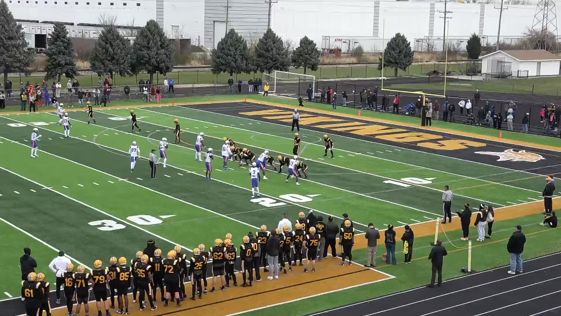 2028 East St. Louis DB Tyrell Johnson Jr. 2025 season vs St Laurence  