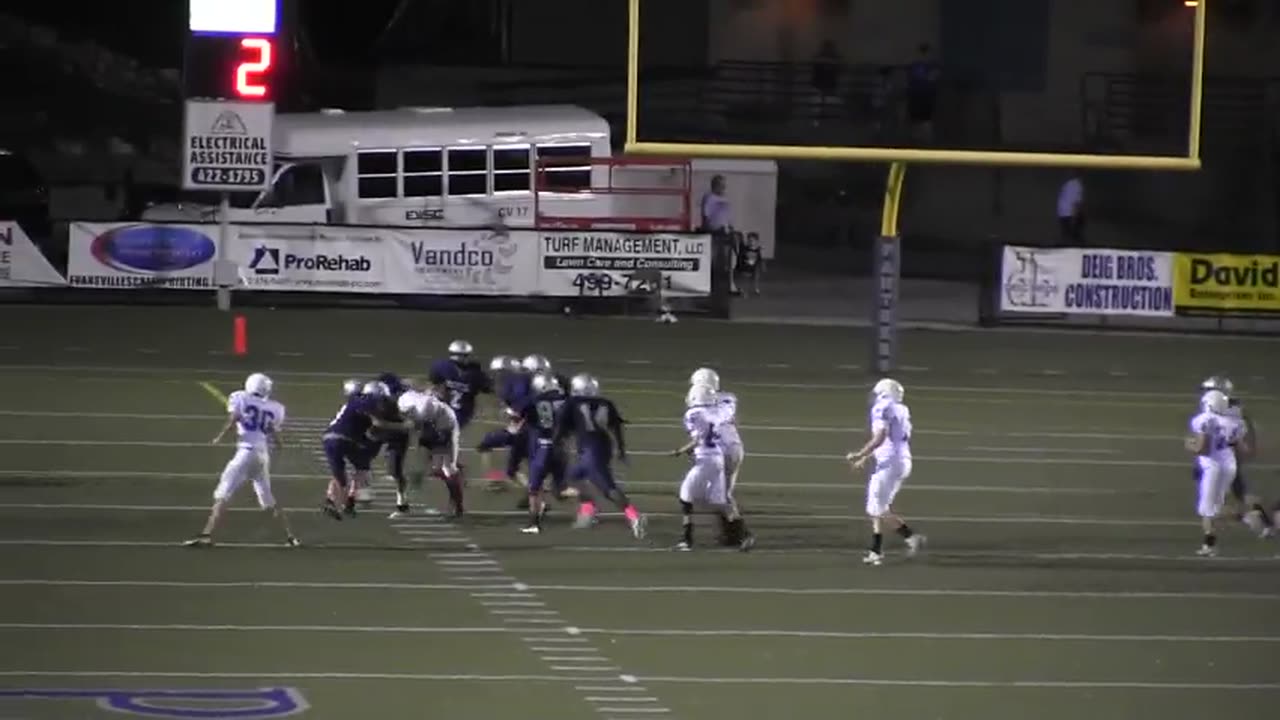 vs. Reitz Memorial High School Boys Cub Football Joey Diekmann