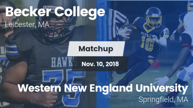 Mens Varsity Football Becker College Leicester Massachusetts