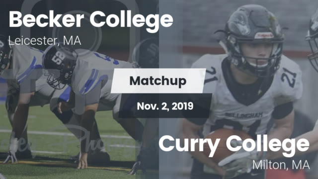 Mens Varsity Football Becker College Leicester Massachusetts