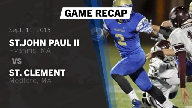 Boys Varsity Football St John Paul Ii High School Hyannis