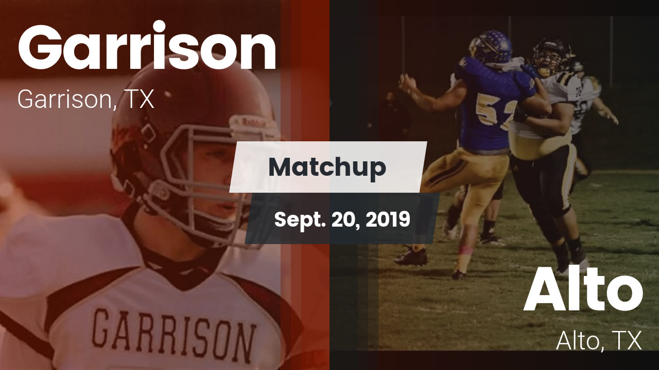 Garrison HS Football Video "Matchup Garrison vs. Alto 2019" MaxPreps