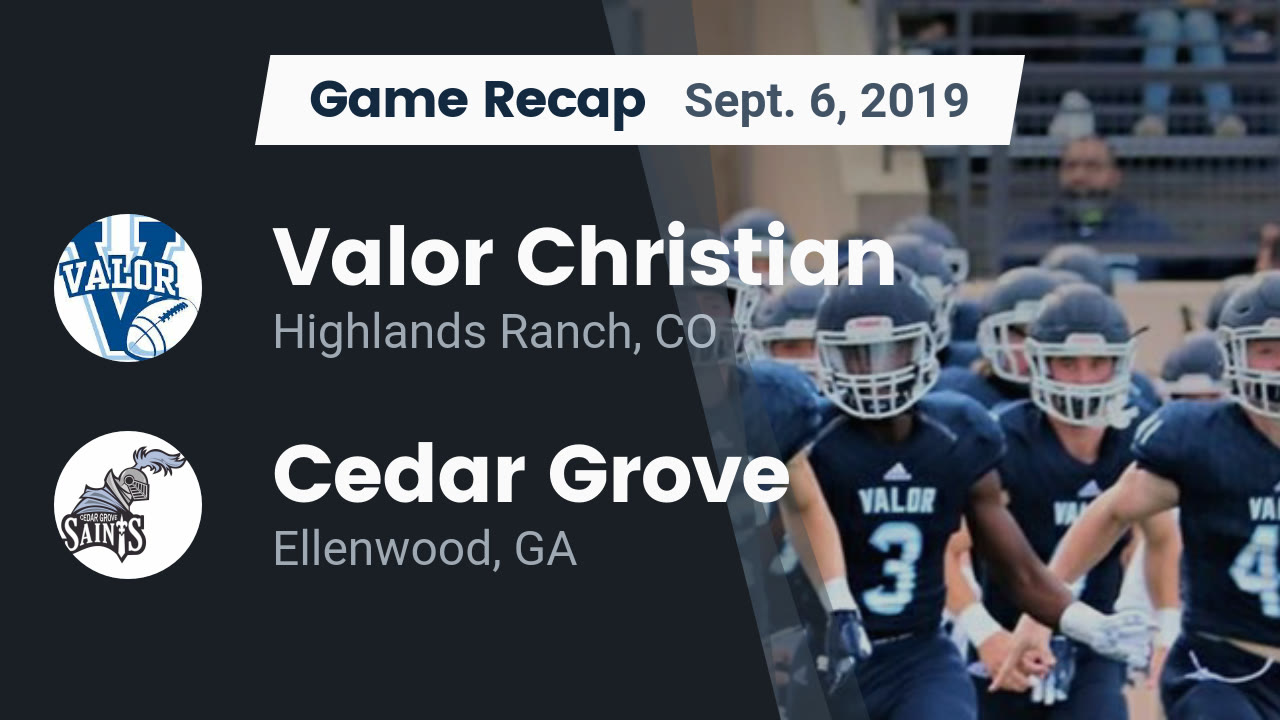 Valor Christian Hs Football Video Recap Valor Christian Vs