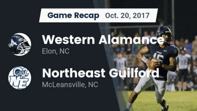 Boys Varsity Football Western Alamance High School Elon North