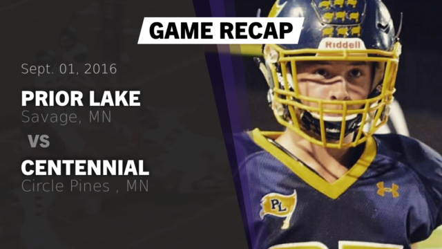 Boys Varsity Football Prior Lake High School Savage Minnesota