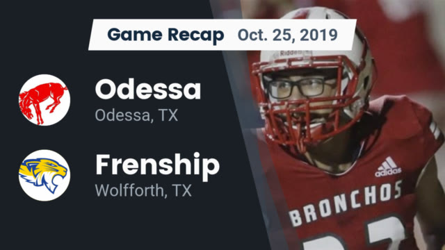 Boys Varsity Football Odessa High School Odessa Texas