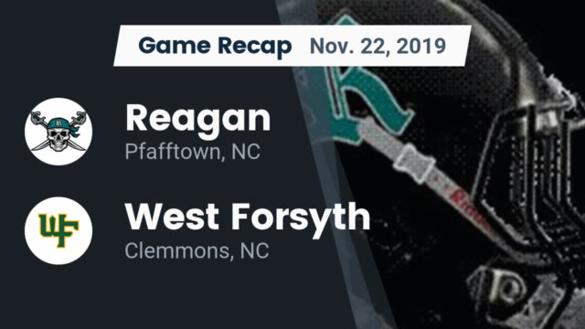 Boys Varsity Football Reagan High School Pfafftown North