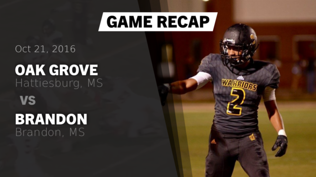 Og Warrior Football Oak Grove High School Hattiesburg