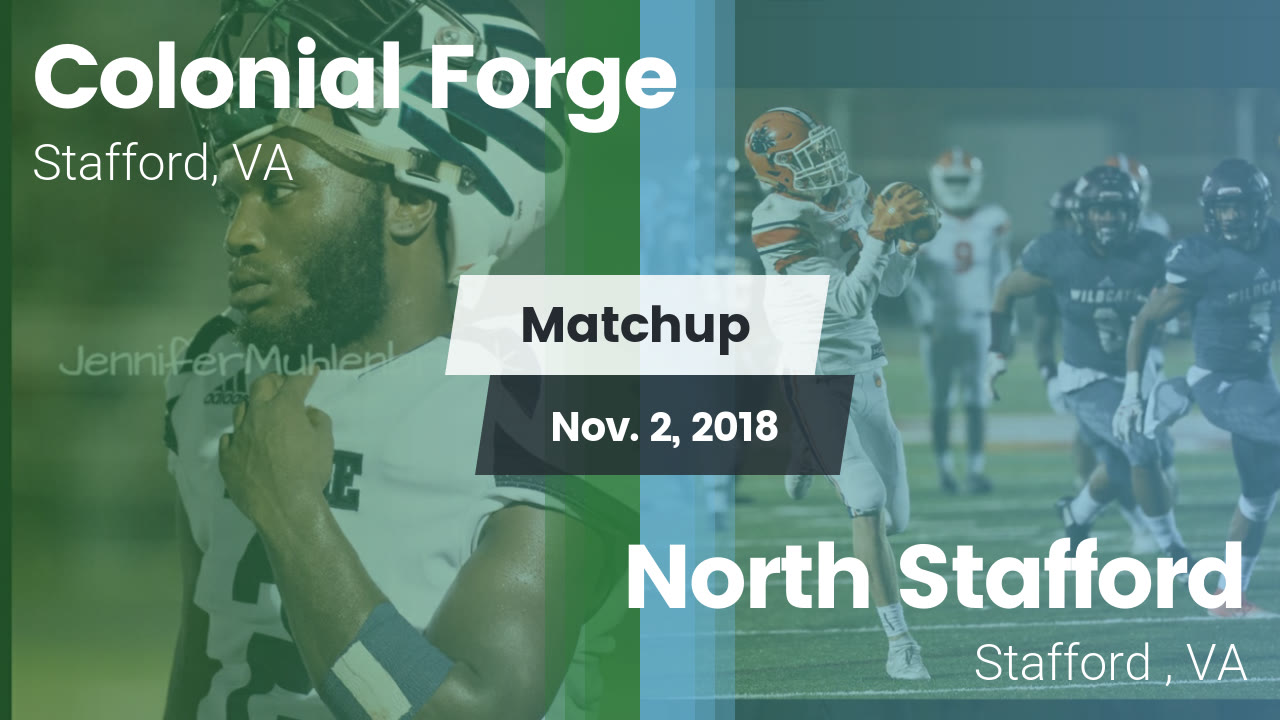 Colonial Forge Hs Football Video Matchup Colonial Forge High Vs