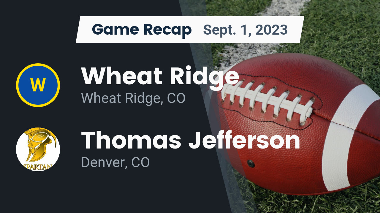 Wheat Ridge (CO) High School Sports Football, Basketball, Baseball