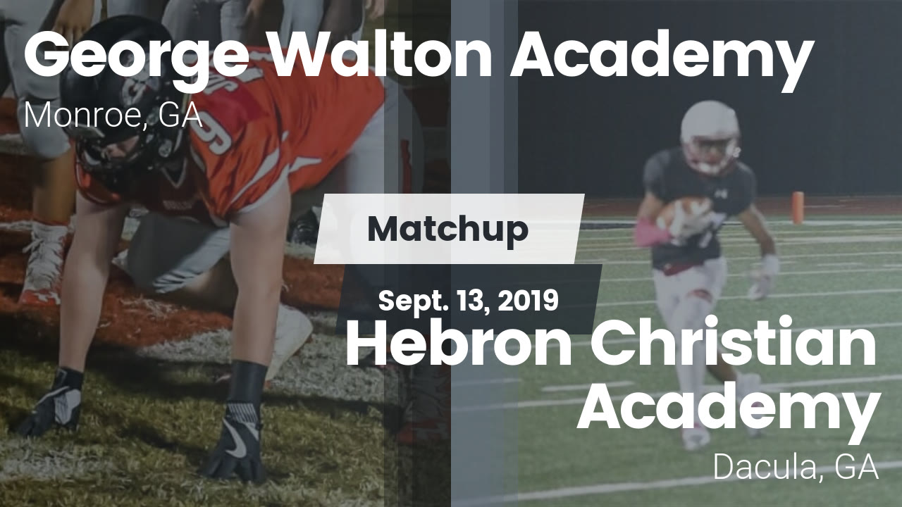 Walton Academy HS Football Video "Matchup Walton vs