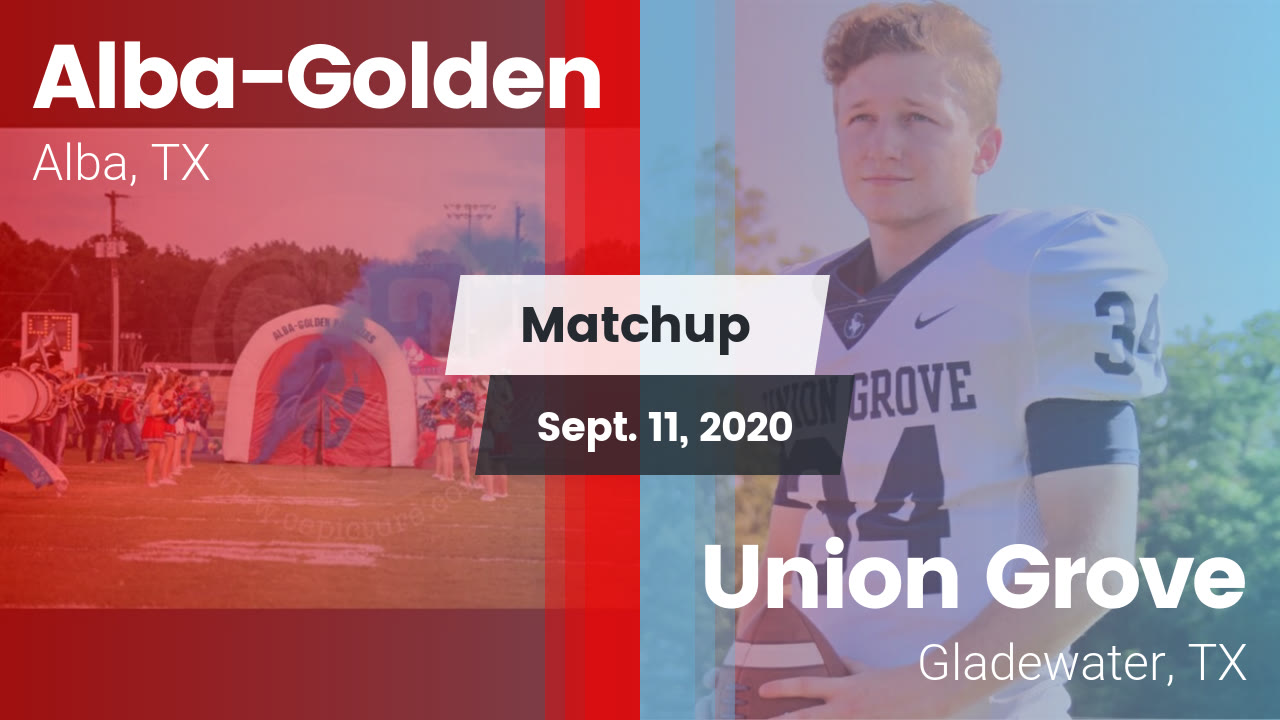 AlbaGolden HS Football Video "Matchup AlbaGolden vs. Union Grove