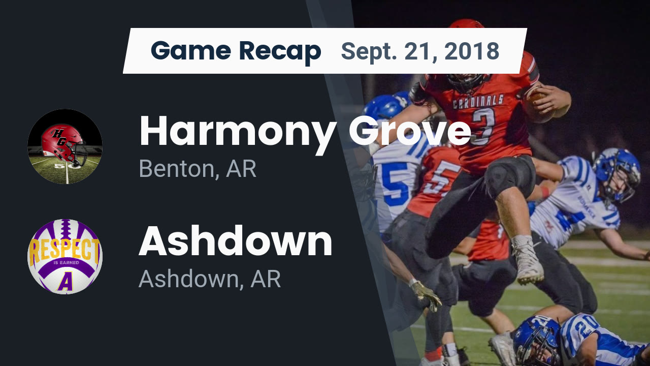 Recap Harmony Grove vs. Ashdown 2018 Harmony Grove highlights Hudl