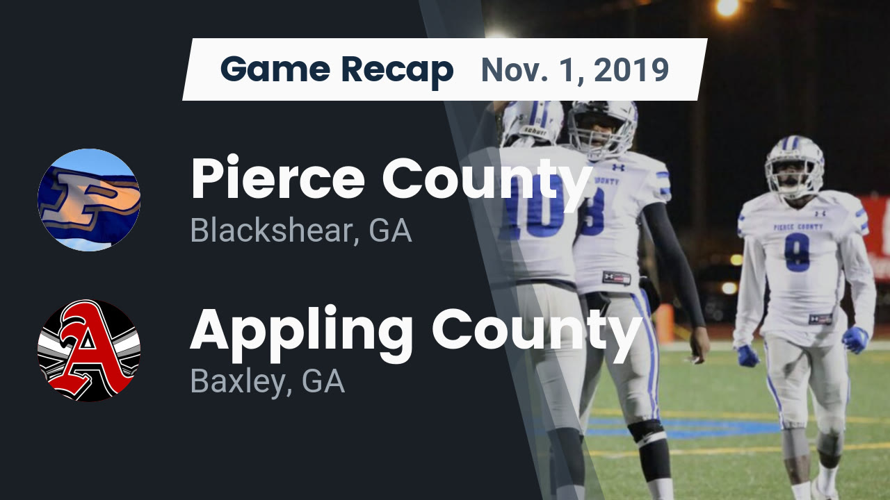 Pierce County Hs Football Video Recap Pierce County Vs Appling