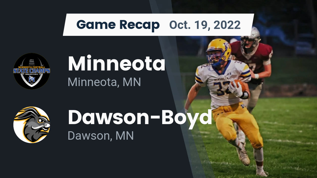 Recap Minneota vs. DawsonBoyd 2022 Minneota highlights Hudl