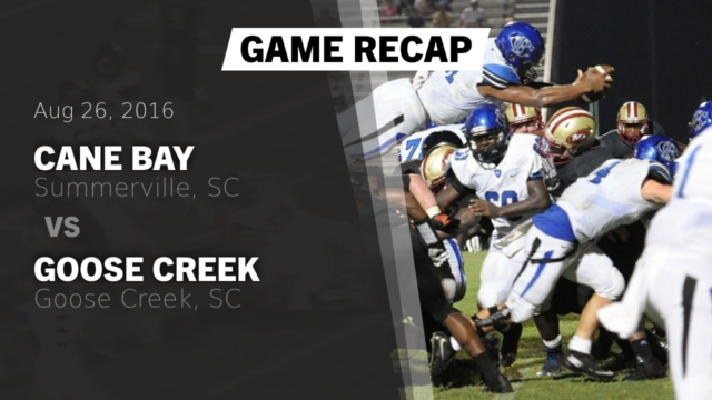 Varsity Football Cane Bay High School Summerville South