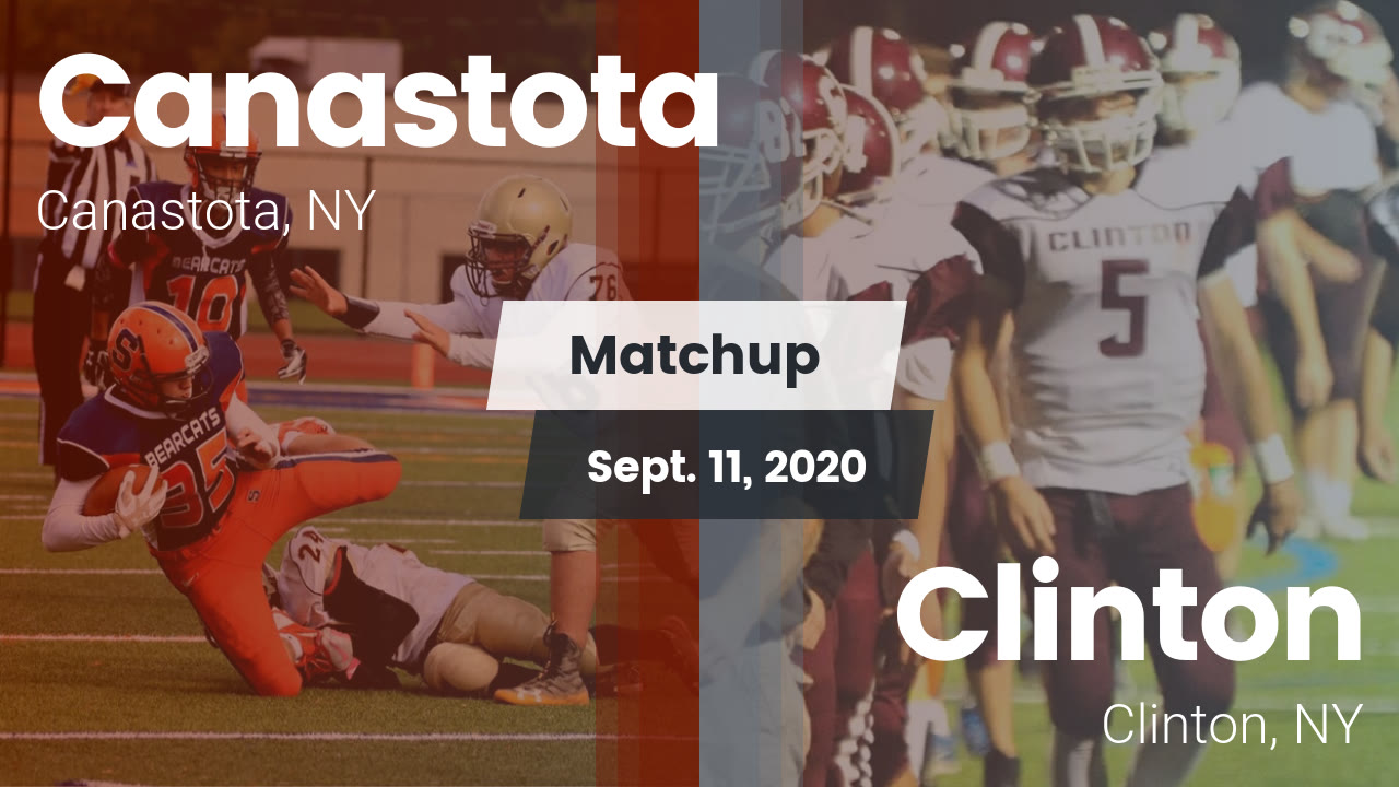 Canastota HS Football Video "Matchup Canastota vs. Clinton 2020