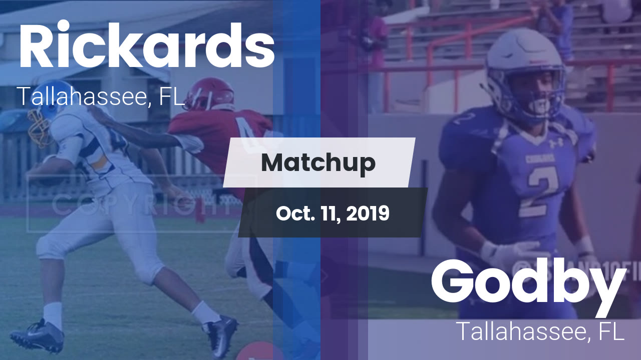 Rickards Hs Football Video Matchup Rickards Vs Godby 2019