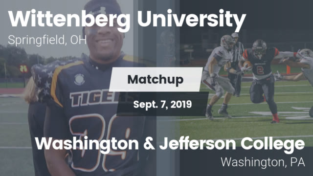 Mens Varsity Football Wittenberg University Springfield Ohio