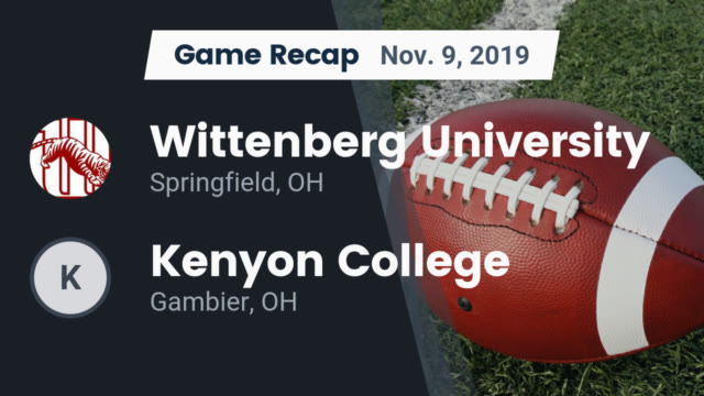 Mens Varsity Football Wittenberg University Springfield Ohio