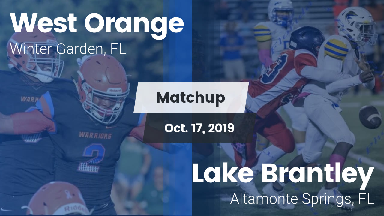 West Orange Hs Football Video Matchup West Orange High Vs Lake