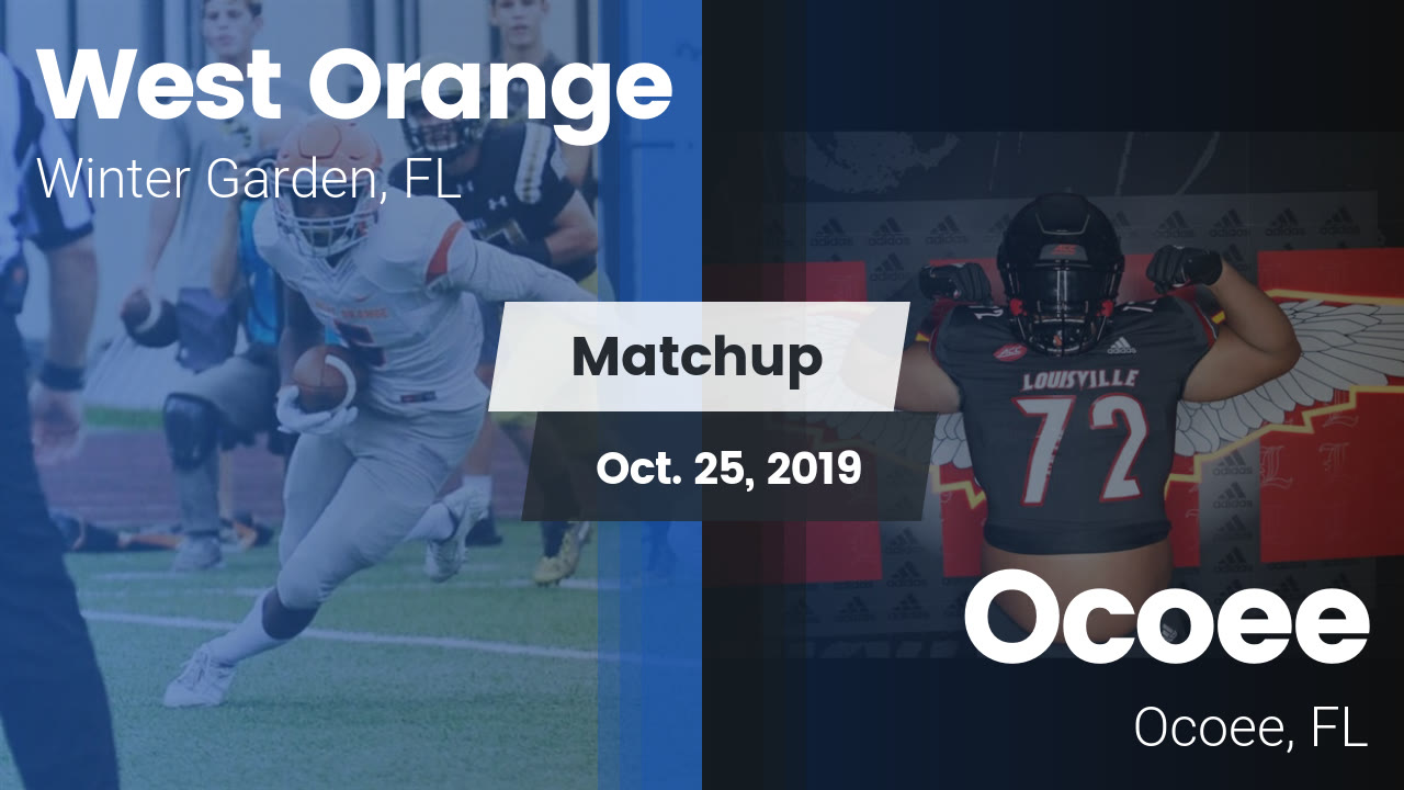 West Orange Hs Football Video Matchup West Orange High Vs Ocoee