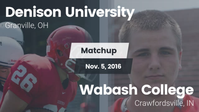 Mens Varsity Football Denison University Granville Ohio