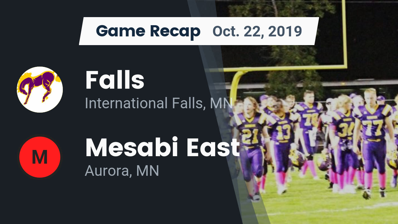 International Falls Hs Football Video Recap Falls Vs Mesabi