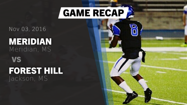 boys varsity football meridian