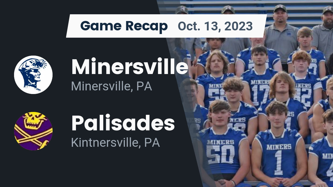 Recap Minersville vs. Palisades 2023 Minersville High highlights Hudl
