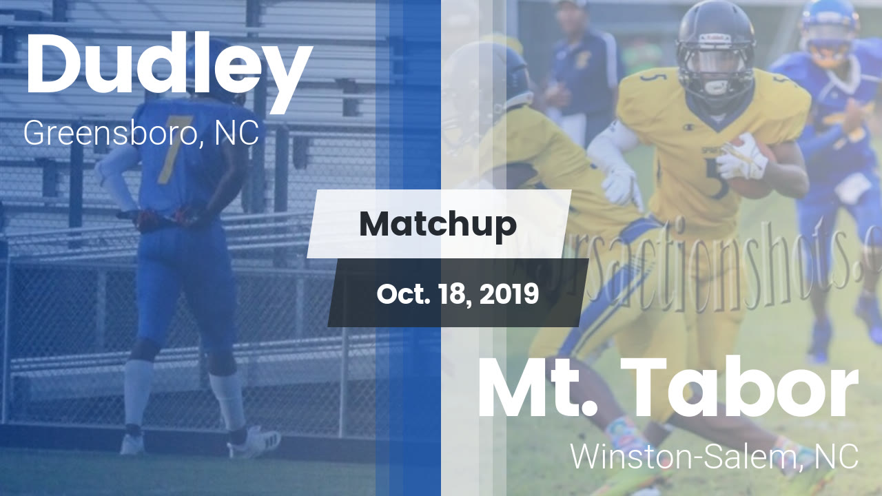 Dudley Hs Football Video Matchup Dudley Vs Mt Tabor 2019