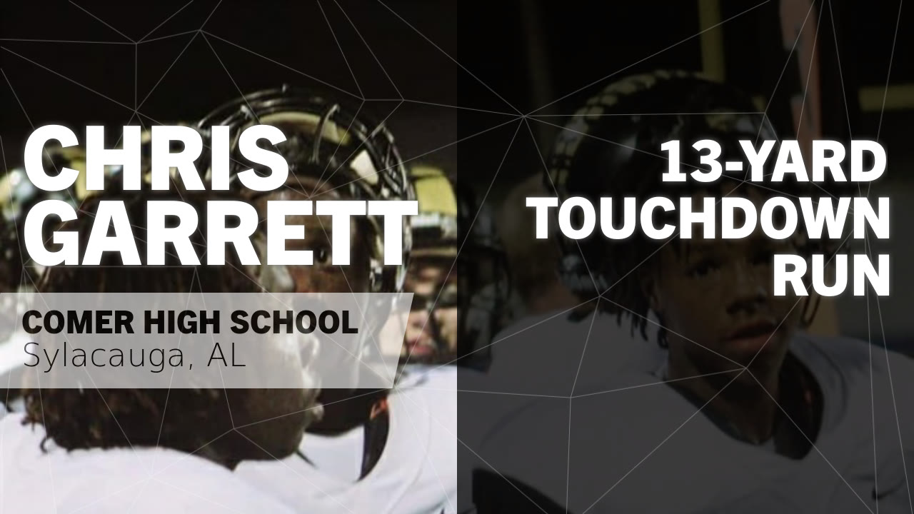 13yard Touchdown Run vs Childersburg Chris Garrett highlights Hudl