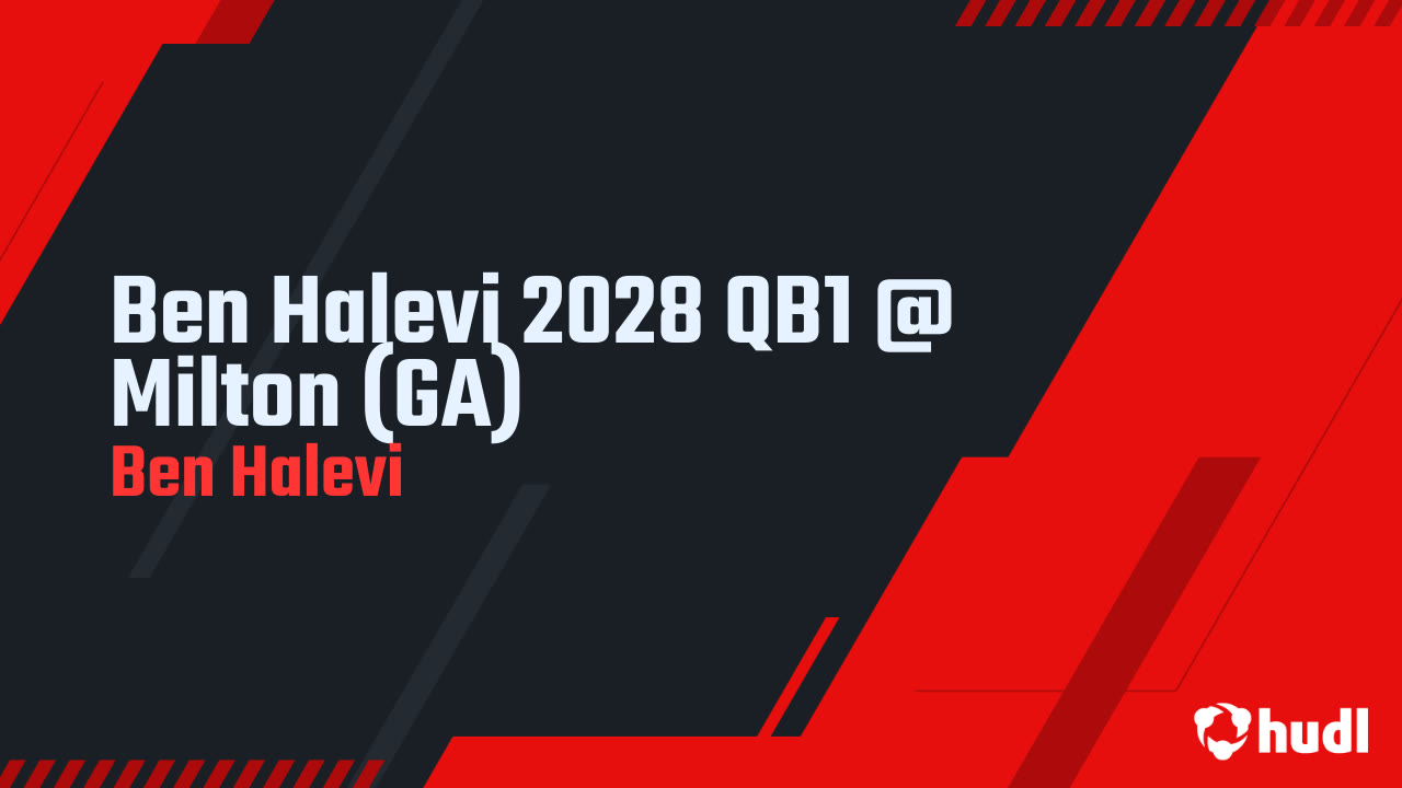Ben Halevi 2028 QB1 @ Milton (GA)
