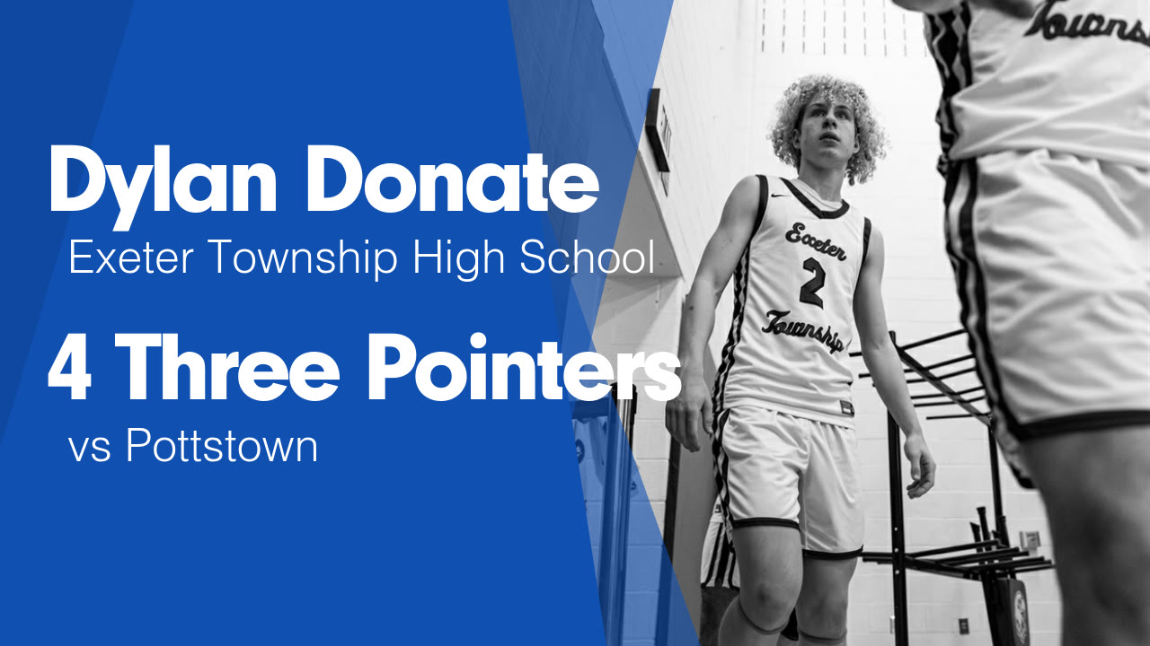 4 Three Pointers vs Pottstown - Dylan Donate highlights - Hudl