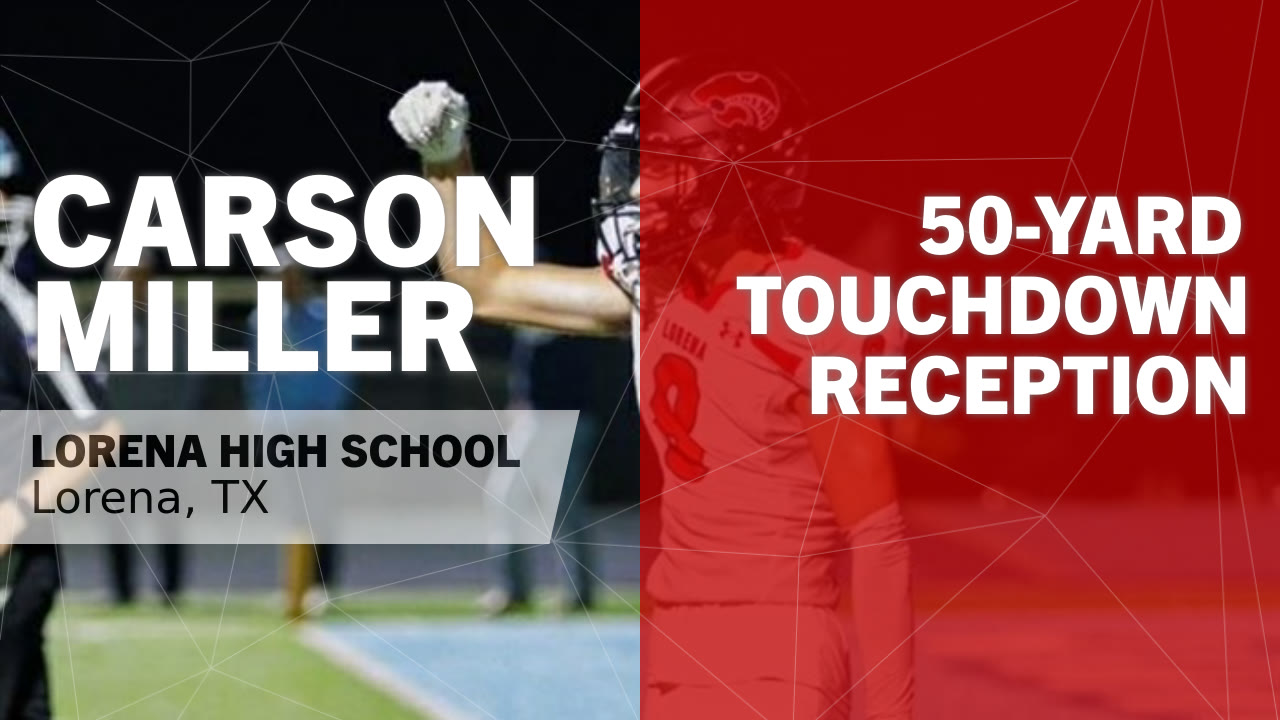 50-yard Touchdown Reception vs Regents School of Austin - Carson Miller ...