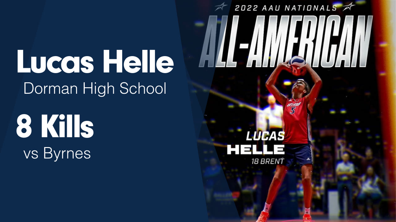 8 Kills vs Byrnes Lucas Helle highlights Hudl