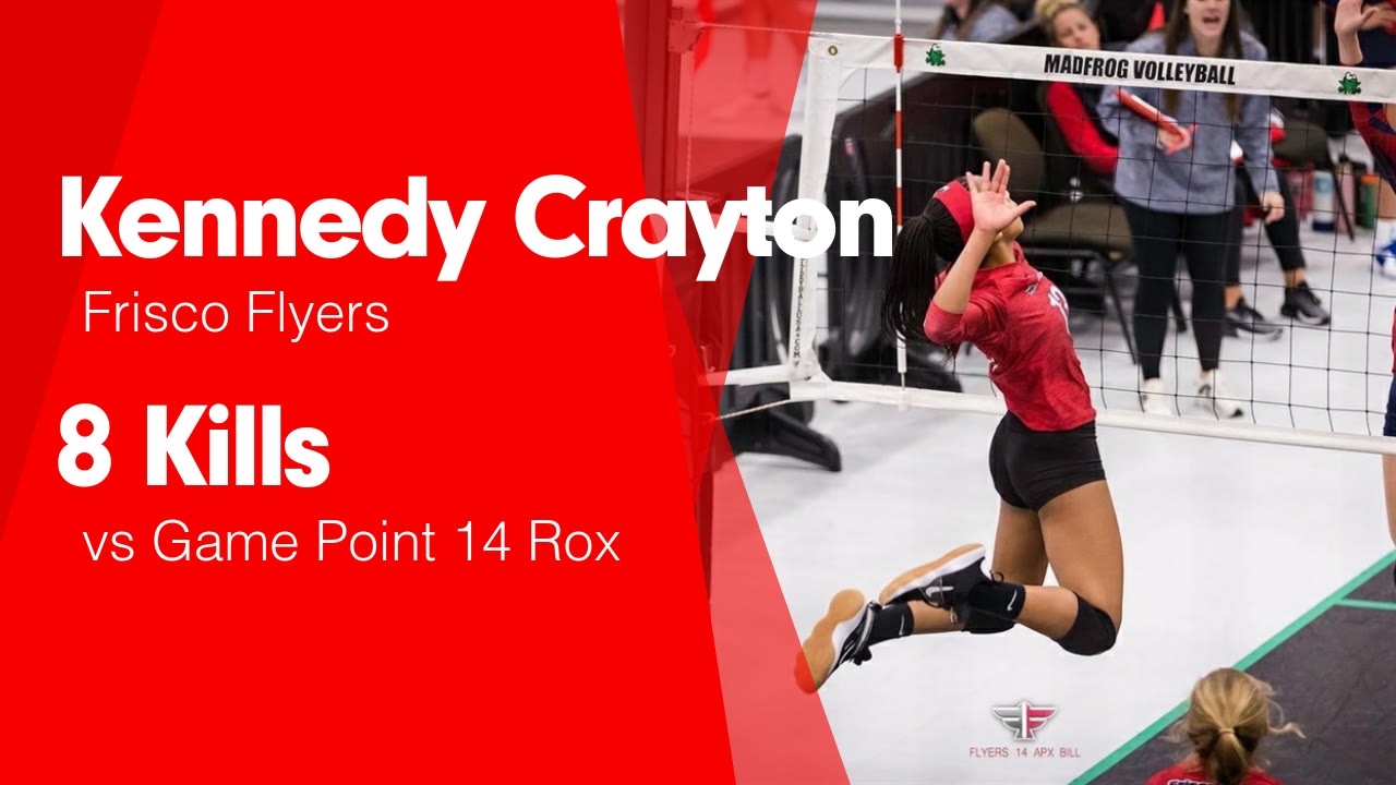 8 Kills vs Game Point 14 Rox - Kennedy Crayton highlights - Hudl