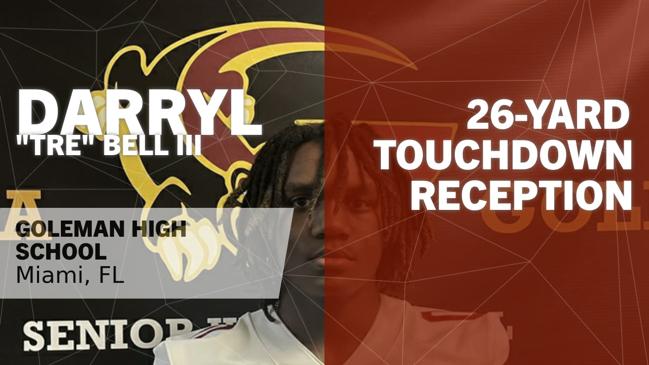 26-yard Touchdown Reception vs South Broward - Darryl 
