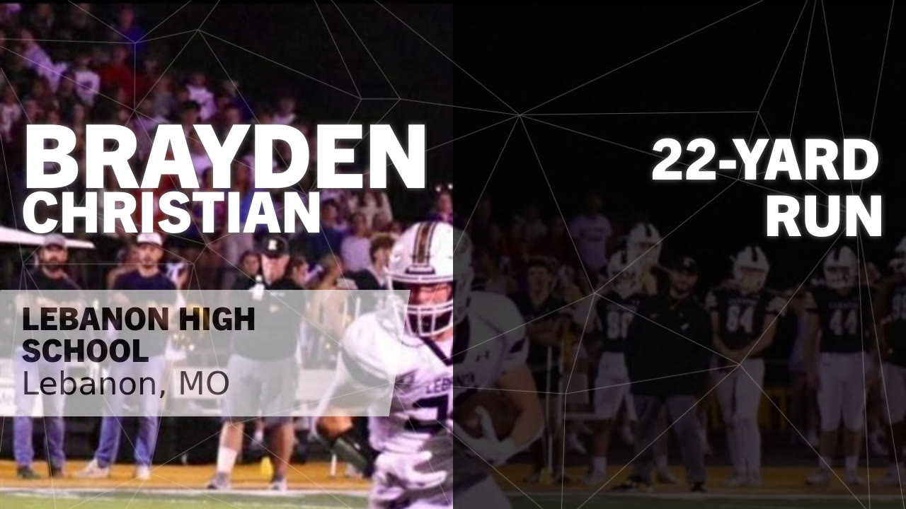 22-yard Run vs Joplin - Brayden Christian highlights - Hudl