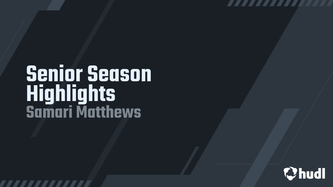 Samari Matthews - William Amos Hough - 2025 Senior Season Highlights