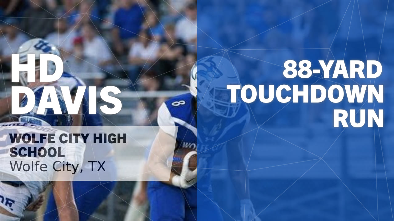 88-yard Touchdown Run vs Timpson - HD Davis highlights - Hudl