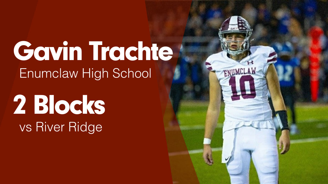 Gavin Ridge 2 Blocks vs River Ridge - Gavin Trachte highlights - Hudl