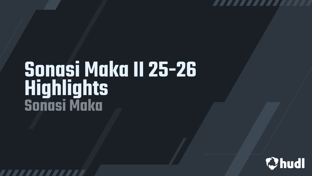 Sonasi Maka - Deer Valley - 2025 Junior Season Highlights