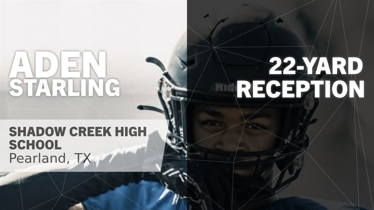 Aden Starling - Shadow Creek - 2025 Junior Season Highlights