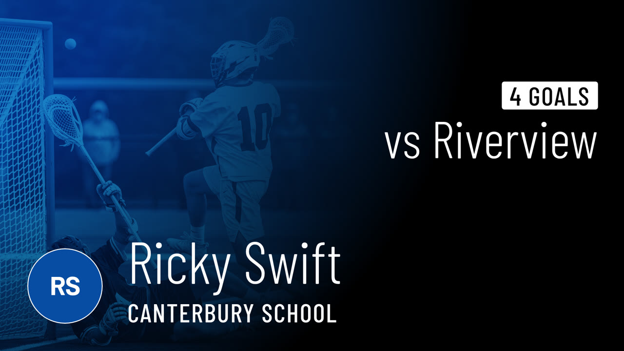 4 Goals vs Riverview - Ricky Swift highlights - Hudl