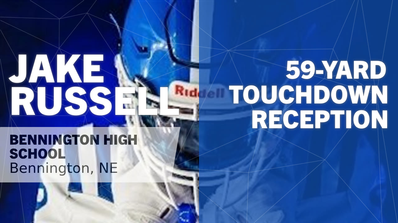59-yard Touchdown Reception vs Plattsmouth - Jake Russell highlights - Hudl
