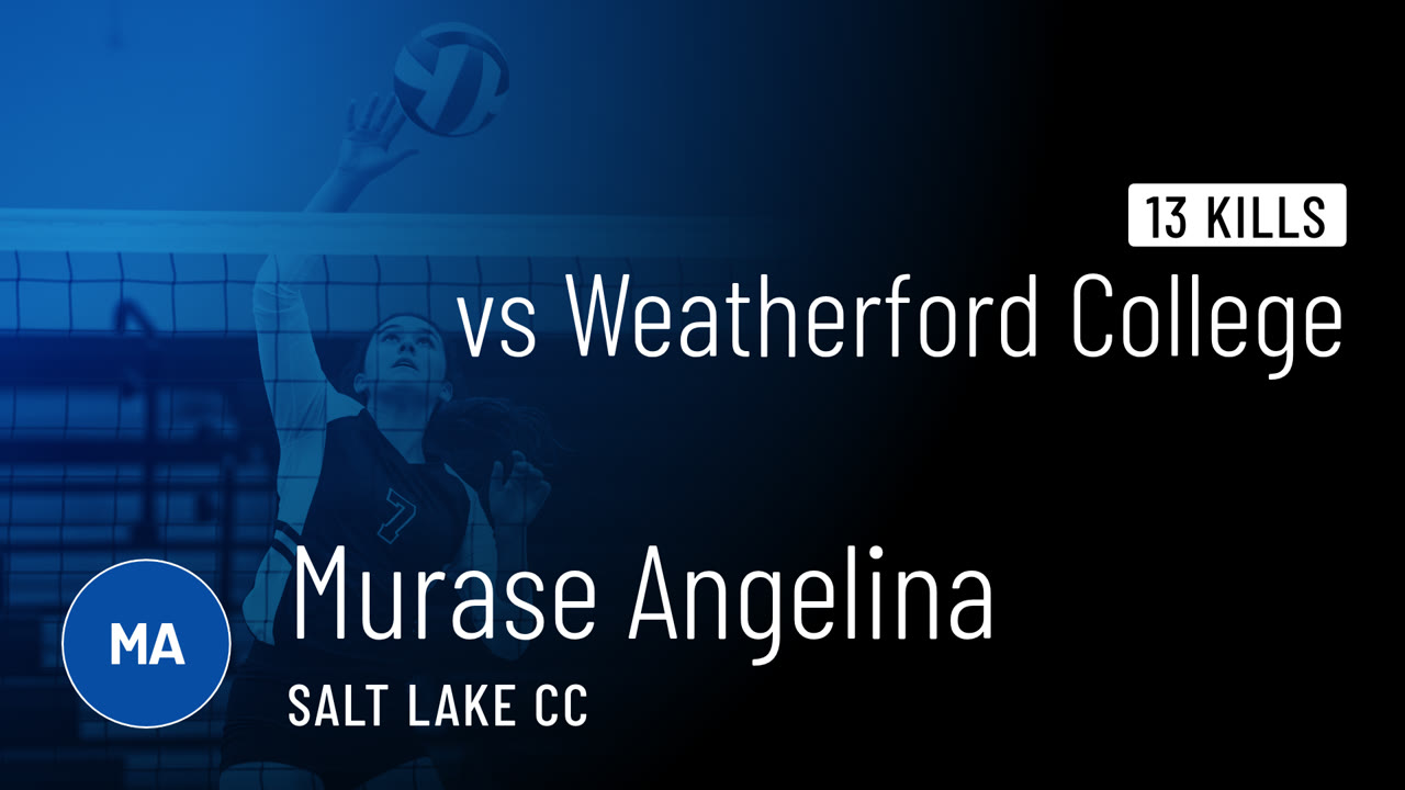 13 Kills vs Weatherford College - Murase Angelina highlights - Hudl